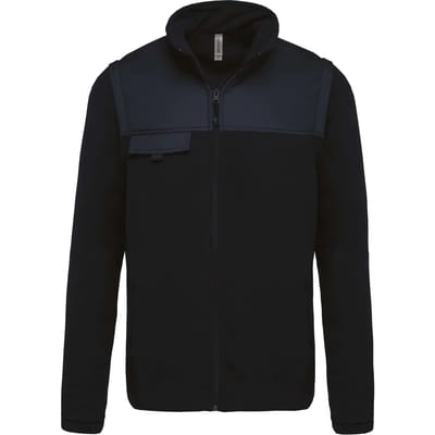 WK. Designed To Work Fleecejas met afneembare mouwen WK9105 - Black - 4XL