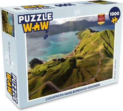 Puzzel Luchtfoto Marlborough Sounds - Legpuzzel - Puzzel 1000 stukjes volwassenen