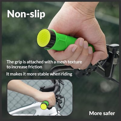 Ergonomische Fietsstuurgrepen met Reflectoren - Antislip, Lock-On Grips voor Mountainbike en Racefiets (22.2mm)