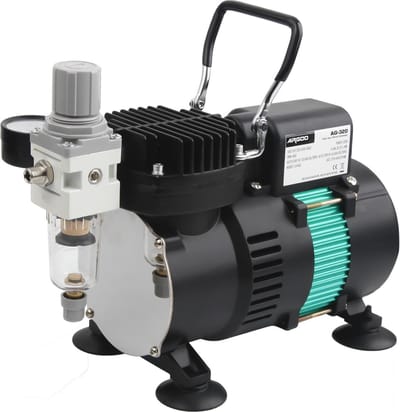 Airgoo Premie Aibrush-compressor met dubbele koelventilatoren AG-320