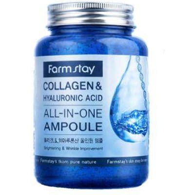 Farmstay Collageen & Hyaluronzuur Alles-in-één Ampul Diep Hydraterend & Verstevigend Serum 250ml