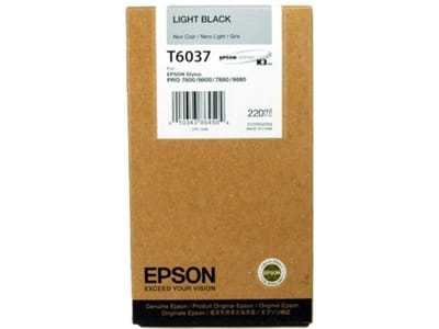 Epson T6037 inktcartridge licht zwart hoge capaciteit (origineel)
