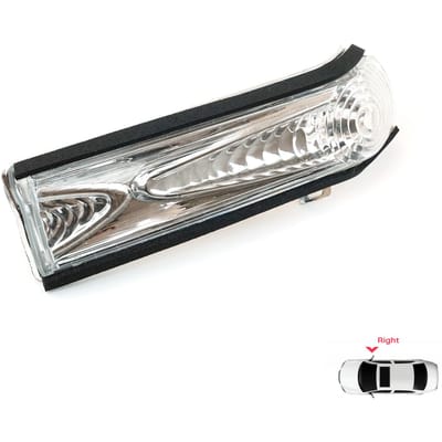BROSS BSP908-2 Témoin de rétroviseur latéral droit, lentille blanche, 71765377, 95511534, 1428577, pour Fiat Doblo 2 et Opel Combo D