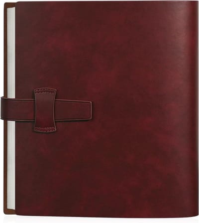 Fotoalbum voor 200 Foto's in 10x15cm - Leerlook Met Kraft Schrijfpapier voor Familie, Bruiloft en Babyherinneringen
