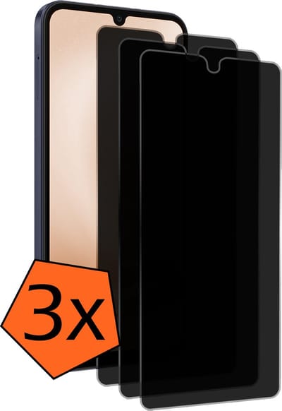 Screenprotector - 3 Stuks - Geschikt voor Samsung Galaxy A25 - Privacy Filter - Gehard Glas - Beschermglas - Tempered Glass - Screen Protector