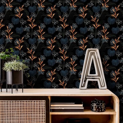 CE - Fotobehang - 61x300cm - Bloemenmotief - Zelfklevend