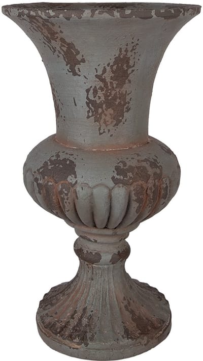 Clayre & Eef Bloempot Ø 30x52 cm Grijs Keramiek