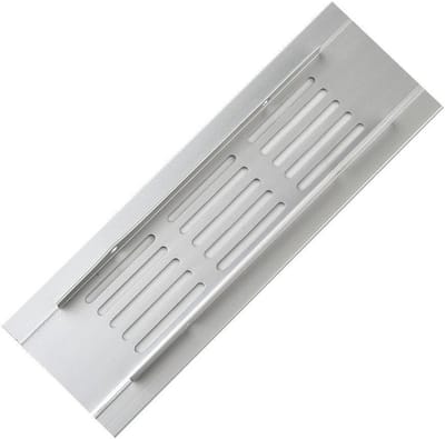 Ventilatie Roosters - Luchtgaten Aluminium - Kasten Ventileren - Roestbestendige Afwerking - 50 x 150 mm - Zilver