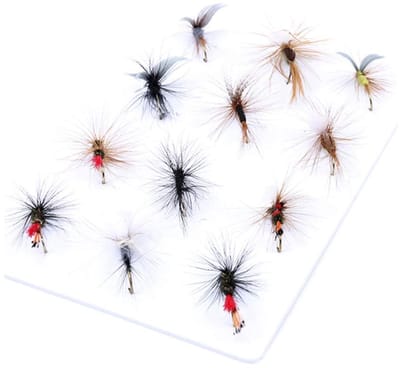Dailygoody - Vliegvissen Assortiment - 12 Stuks Droog/Nymphe/Streamer - Perfect voor Forel - Effectieve Vliegen - Geschikt voor Diverse Wateren
