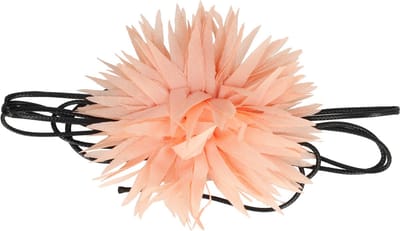 Haarsoires Haarband Bloem - Veter - Striklint - Lichtroze - Haaraccessoire met Bloemen - Bloemenaccessoire voor Dames & Meisjes