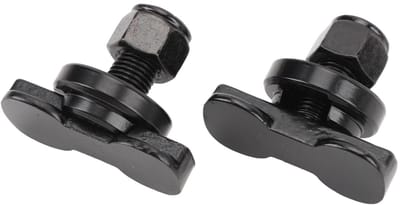 Dailygoods- L Track Stud Fittings - Gegalvaniseerd Koolstofstaal - Set van 2 - Bevestigingsmateriaal voor Aanhangwagens - Geschikt voor UTV/ATV - Gebruiksvriendelijke Installatie - Sjorbeugel