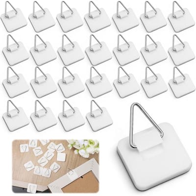 Dailygoods- Stickers voor het ophangen van foto's - 40 stuks - Wandhaken - Kleefhaken - Ruimte haken - Sterk draagvermogen