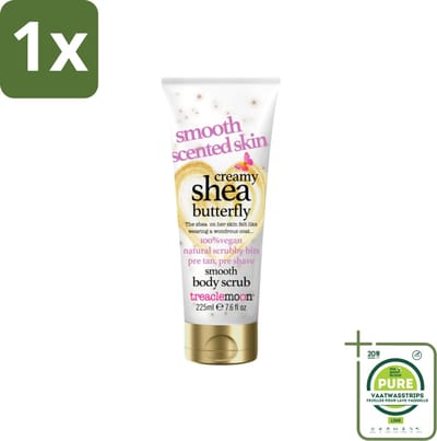 1 x Treaclemoon – Body Scrub – Creamy Shea Butterfly – 225 ml - Body Scrub - Exfoliatie - Shea Butter - Kokosnoot - Huid Verzorging