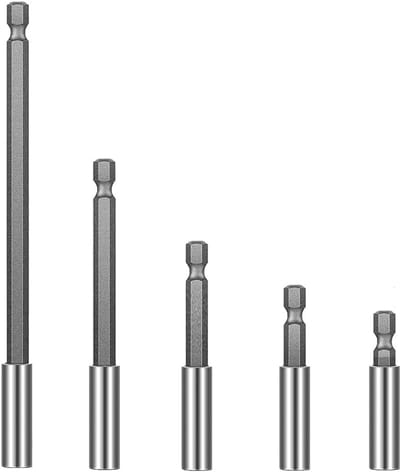 5 Delige Magnetische Schroefbit Verlengstuk Set 1/4 Inch Zeskant Snelwissel