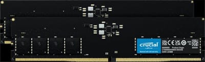 Crucial UDIMM DDR5-4800 - 32GB - CL40 - Dual Channel (2 pcs) - Intel XMP - Zwart