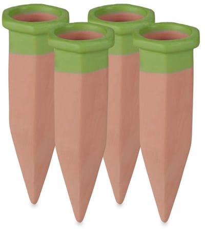 Doodadeals® Waterdruppelaar Kamerplanten – Set van 4 – Keramiek 100 ml – Automatisch Watergeefsysteem