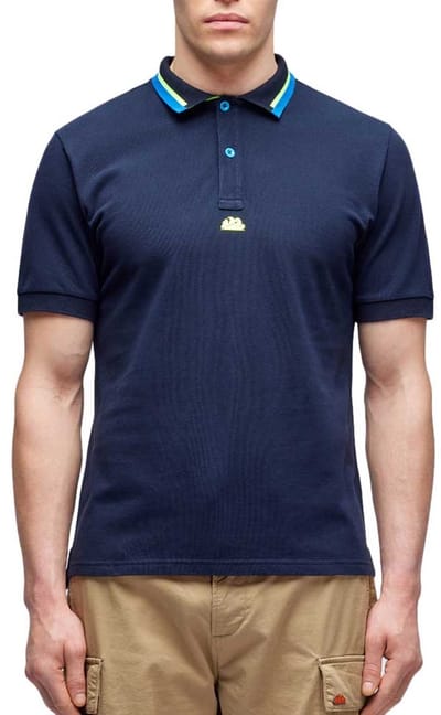 Sundek Korte Mouw Poloshirt Blauw M Man