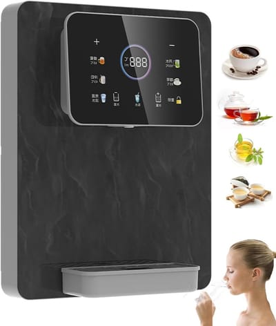 Heetwaterdispenser - Warm water kraan - Direct water tappen - Kinderslot functie - 31x16x40 cm - Zwart