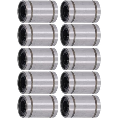 10 stuks Lineaire Bewegingslager Cilinder Optische Assen Schuif Testframe Reserve ID 6mm OD 12mm LM6UU gray