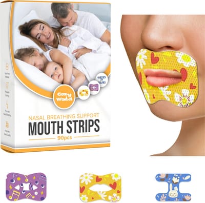 Cozy World - Mond Tape - 90 stuks 3 verschillende soorten - Volwassenen en kinderen - Voordeelpakket - MyoTape - Kaaklijn trainer - Mond tape
