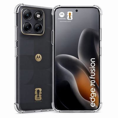 Hoesje geschikt voor Motorola Moto Edge 70 Fusion – CrystalClear Back Cover – Schokbestendig – Transparant