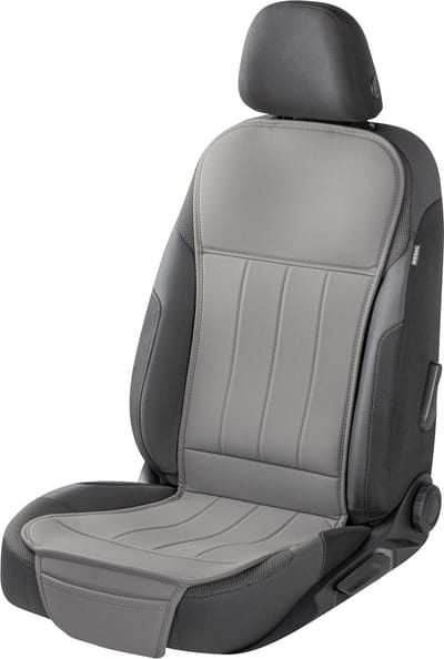 Walser Autostoelhoes Lewis - universele stoelhoes en beschermmat in grijs - stoelbeschermer voor auto's en vrachtwagens - 1 stuk