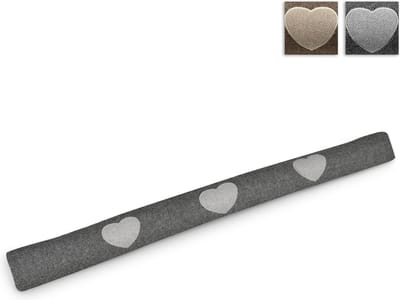 Beautissu Tochtstopper Deur Tuuli HR - 8 x 90 cm – Tochthond Antraciet – Tochtkussen voor Deur en Ramen - Tochtrol