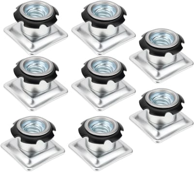 Dailygoods - Set van 8 Vierkante Buis Inserts met Schroefdraad