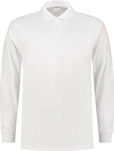 Tricorp 202005 Poloshirt UV Block Cooldry Lange Mouw - Wit - XS