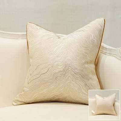 Jacquard Luxe Kussenhoes 45x45cm Borduurwerk Hoge Kwaliteit Decor Bank Kussenhoes Decoratieve Kussensloop Beige Kussenhoezen 45x45cm