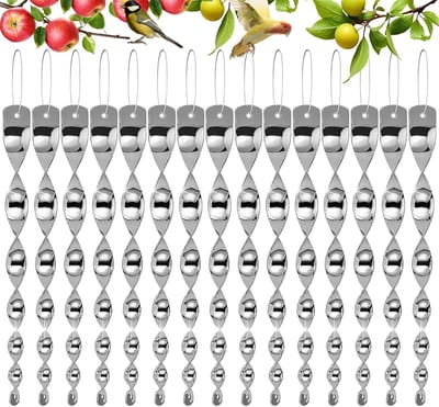 Set van 15 Reflecterende Windspiralen voor Vogelafschrikking, Bescherming van Planten en Tuin, Effectieve Scarecrow tegen Duiven en Vogels