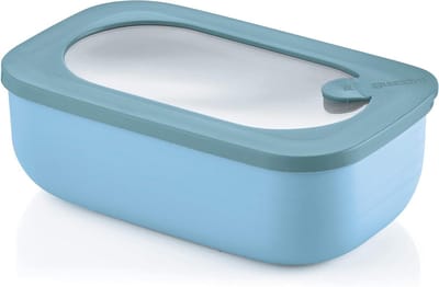 Active Design, Hermetische rechthoekige bak, koelkast/vriezer/magnetronbestendig - Hemelsblauw, 20x12xh7 cm | 900cc-171000189