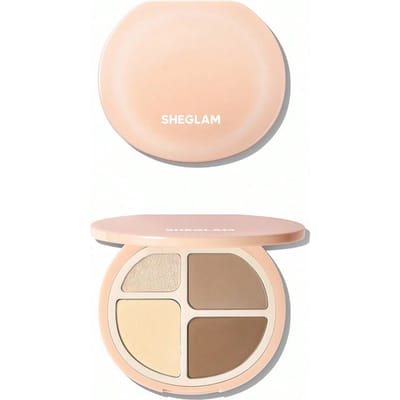 Hypersculpt Highlight & Contour Palette-Warm, Multifunctionele Matte Palette Voor Oplichtende Highlighter, Blush, Contour, Oogschaduw En Sculpterend Poeder Merk Beauty Cosmetica Make-Up Voor Vrouwen En Meisjes