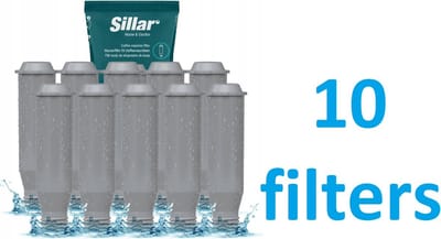 10 stuks waterfilter voor KRUPS, Melitta, Nivona koffiemachines - vervanging
