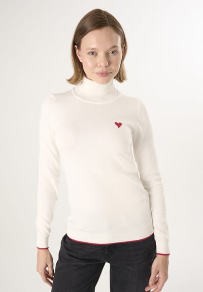 Felix Hardy Coltrui - Trui - Sweater %100 Katoen Dames Ecru - L
