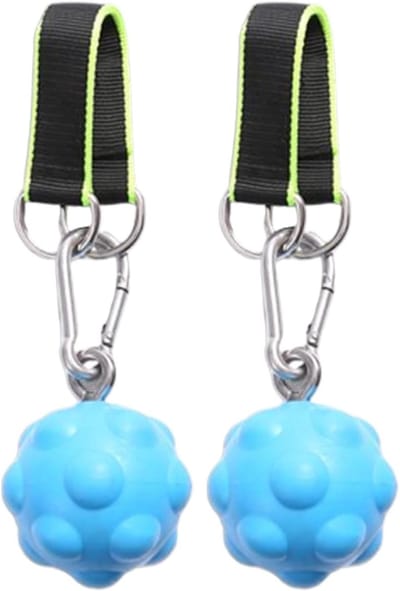 Krachttrainer Ballen - Grip Ballen - Onderarm Training - Duurzame Rubber Constructie - 8 cm Diameter - Blauw