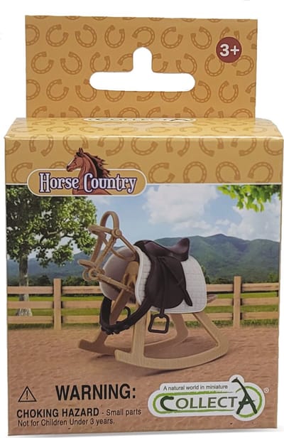 COLLECTA Figurine Set - Accessoires Voor Paardrijden - Paarden - Handgeschilderd - Miniatuur
