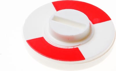 Hoppe rood/wit plaatje 5 mm