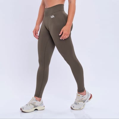 Euphoria Sportlegging Dames - Sportkleding Dames - Sportbroek Dames - Yoga Broek Dames - Groen - Maat S