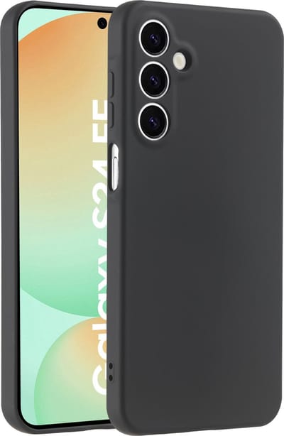 Hoesje geschikt voor Samsung Galaxy S24 FE hoesje zacht siliconen- Arara backcover - Zwart