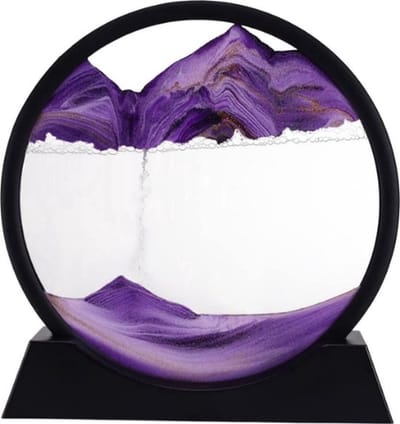 Zandkunst - Paars - verschillende kleuren - bewegende zandkunst - zandloper - Sand Art - Sand Art Home Deco - bewegende zandkunst in glas - Sand painting - Zand schilderij - Zand - Sand - tekening - schilderij - kunst - bewegende kunst