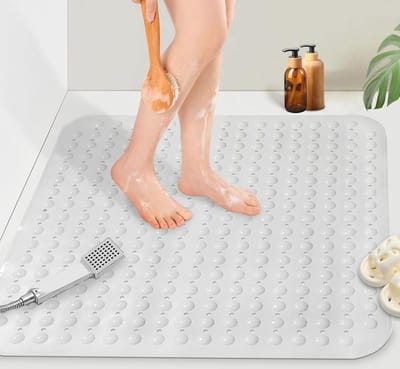 Antislip Douchemat 80 x 80 cm - Schimmelbestendig en Machinewasbaar - Veilige Badmat voor Kinderen en Volwassenen