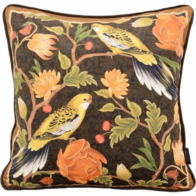 NOVÉE Sierkussen velvet iris bird | 45 x 45 cm | velvet/polyester