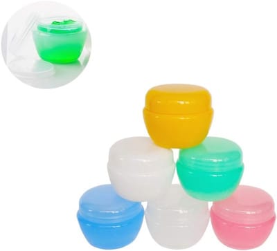 Set van 6 Matte Container Jars van 10G/10ml voor Badproducten, Make-up en Olie, BPA-vrij met Spatels en Binnenvoering