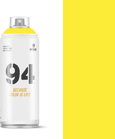 MTN94 Sulfur Gele spuitverf - 400ml lage druk en matte afwerking