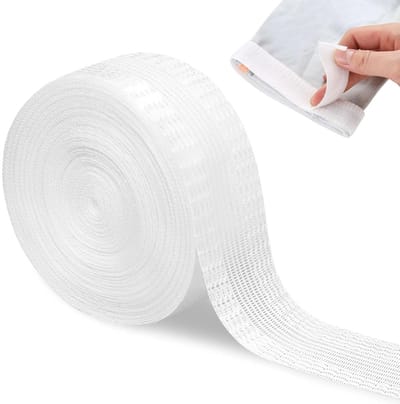 Wasbare Hemtape 10 Meter x 25mm - Zelfklevende Stoffentape voor Gordijnen, Kleding en Textiel, Perfect voor Strijken en Herstellen van Stoffen