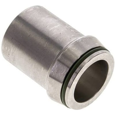 38x5mm RVS Rechte met Lasverbinding 315bar FKM O-ring ISO 8434-1