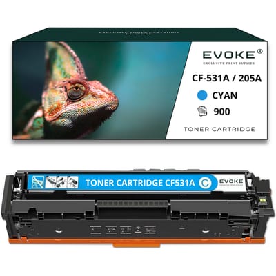 Evoke Compatibele Toner voor Hp Cf531A Cf-531A 205A Cyaan 900 Pagina's Kleur Laserjet M180N M181Fw M154A M154Nw