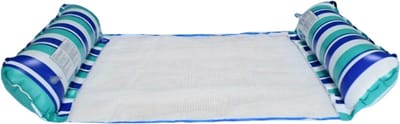 Livano Luxe Waterhangmat - Luchtbed Zwembad - Luchtmatras Opblaasbaar - Water Hangmat - Aqua Lounge - Blauw & Groen