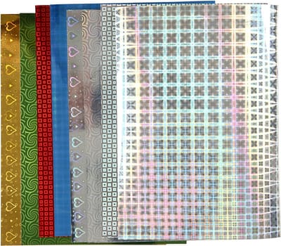 Creotime Holografisch Papier A4 Multicolor 8 Stuks